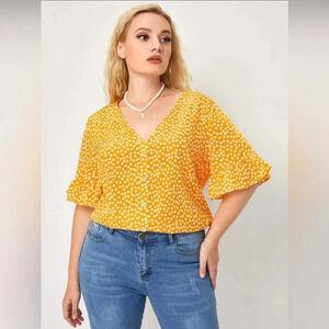 Yellow flower top
